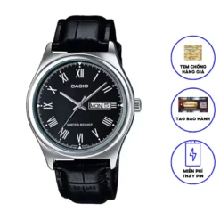 Đồng hồ nam dây da chính hãng Casio MTP-V006L-1B