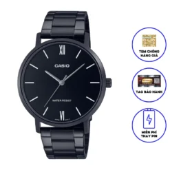 Đồng hồ nam dây kim loại Casio MTP-VT01B-1B chính hãng