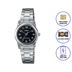 Đồng Hồ Casio Nữ Dây Kim Loại STANDARD LTP-V001D-1B chính hãng