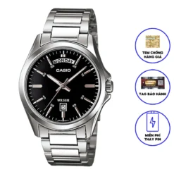 Đồng Hồ Casio Nam Dây Kim Loại MTP-1370D-1A1 Chính Hãng