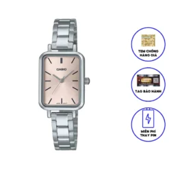 Đồng Hồ Nữ Dây Thép Không Ghỉ Chính Hãng Casio LTP-V009D-4E