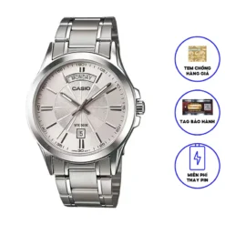 Đồng Hồ Casio Nam Dây Kim Loại MTP-1381D-7AV Chính Hãng