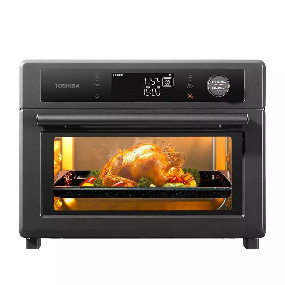 Lò Chiên Không Dầu Thông Minh Toshiba 25L - TL2-SAC25GZC(GR) - Kết Hợp Chiên Không Dầu Và Lò Nướng - Ảnh 2