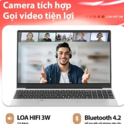 Laptop AOC NoteBook giá rẻ 15.6 inch, Intel N5095, Ram 16GB, SSD 512GB, Win 11 - Bảo hành 1 năm