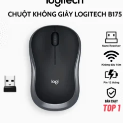 Chuột không dây B175 Wireless USB 2.4Ghz, pin 12 tháng, thuận cả 2 tay, phù hợp cho Laptop PC - AOC bảo hành 12 tháng