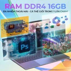 Laptop giá rẻ I7-7500U 15.6 inch Ram 16GB, SSD 512GB, Win 11 pro dành cho học sinh, văn phòng - AOC Bảo hành hãng 1 năm