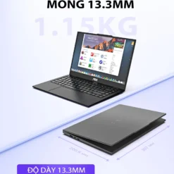Laptop AOC mỏng nhẹ N141M31 - Intel ADL-N100, RAM 8GB 512 SSD, Màn hình 14.1 inch FHD IPS - Bảo hành 1 năm