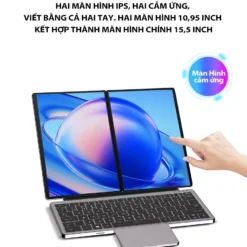 Laptop giá rẻ 2 màn hình cảm ứng DS16-PLUS 16inch Corei7-1360P RAM DDR4 Windows 11 bản quyền - AOC bảo hành 1 năm