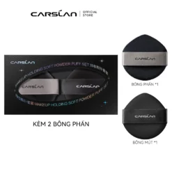 Carslan 2 Bộ Trang Điểm Spone Liquid Foundation Puff + Loose powder Puff