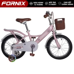 Xe Đạp Trẻ Em FORNIX ALS16 Dành Cho Bé Gái Khung Thép Vòng Bánh 16 Inch