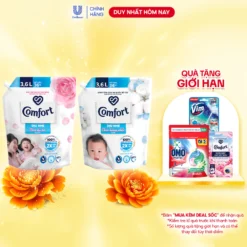 Nước Xả Vải Comfort Dịu Nhẹ Túi 3,6L