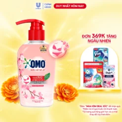 Nước Giặt Đồ Lót OMO Hương Hoa Anh Đào Thanh Lịch 300G