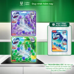 Vỉ 3 viên Vim Treo Vệ Sinh Bồn Cầu Power 5 Tiết Kiệm Tiện Lợi | Sạch Thơm Đến 300 Lần Xả (3x50g/vỉ)