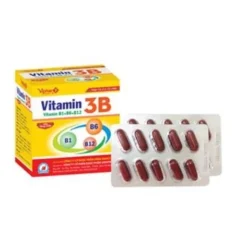 Vitamin 3B Vinaphar Hộp 100 viên nang - Bổ sung vitamin B1, B6, B12 cho cơ thể, giúp bồi bổ sức khỏe