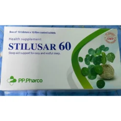Hỗ trợ an thần - dễ ngũ - ngủ ngon giấc  STILUSAR 60 PP.Pharco - Hộp 100 viên - Châu Ngân Pharma