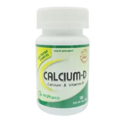 CALCIUM – D PP.Pharco Chai 100 viên - Bổ sung canxi ngừa loãng xương - giúp tăng chiều cao