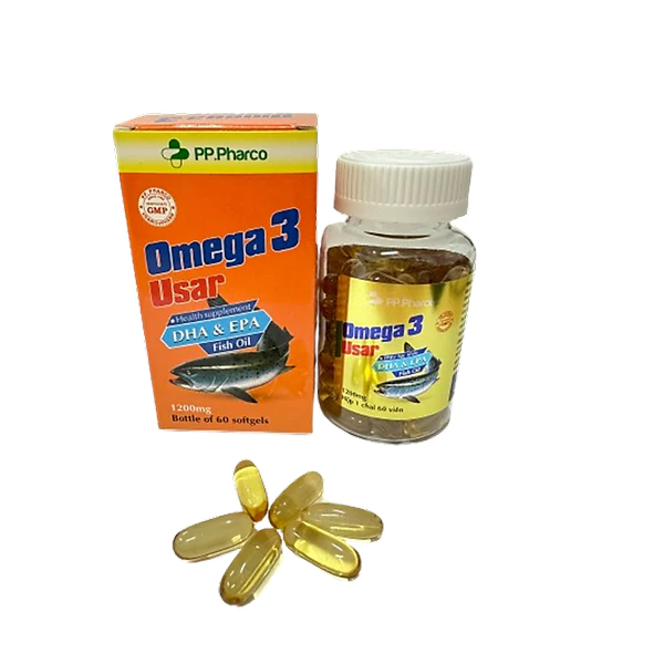 Viên uống bổ mắt - bổ não OMEGA 3 USAR Phong Phú Chai 60 viên - Ảnh 2