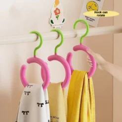 ✨✨Móc lưu trữ mũ , Móc treo mũ vòng tròn chống đánh dấu, Khăn quàng cổ chống trượt thời trang Giá treo khăn