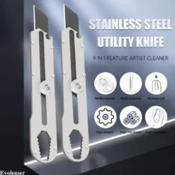 ✨️✨️15cm Thép không gỉ dao rọc giấy đa năng dao rọc giấy inox loại tốt dao dọc giấy dao cắt giấy