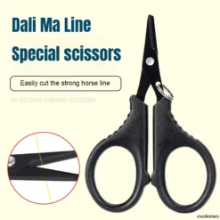 ✨✨Kéo cắt dây câu cá hình số 8 gấp gọn tiện lợi bằng thép không gỉ thẻo cắt chì đa năng chất liệu thép không gỉ