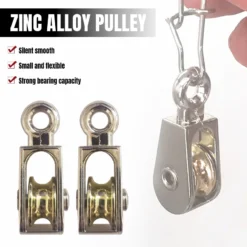 ✨✨Ròng rọc nhỏ bằng hợp kim kẽm Ròng rọc gia dụng Ròng rọc thông gió nhà kính