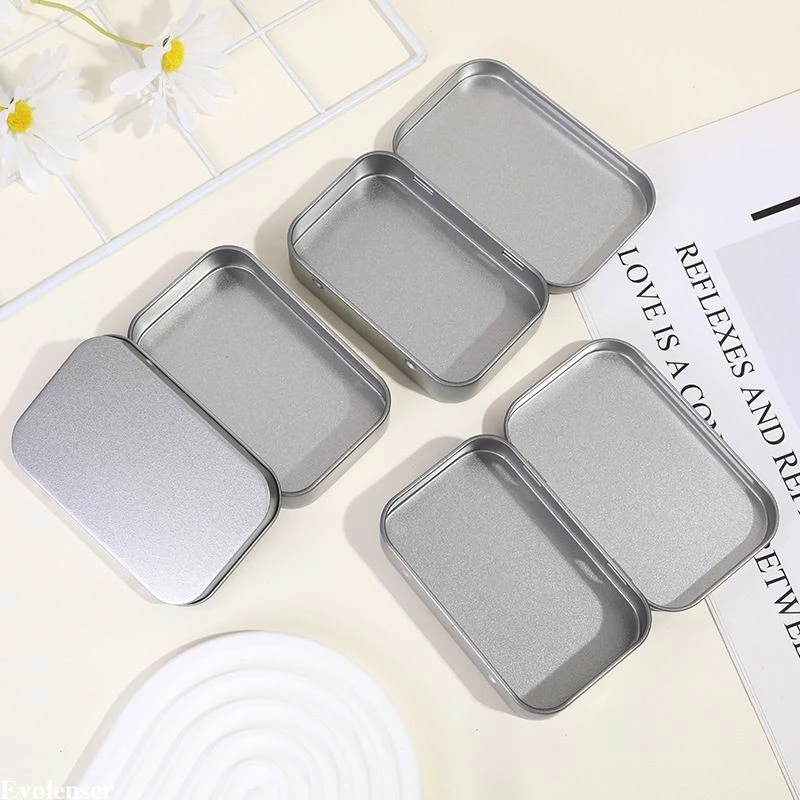✨️✨️Springevenstar 95 * 60 * 20mm Kim Loại Thiếc Lật Hộp Bảo Quản Hộp Đựng Cho Đồng Xu Kẹo Chìa Khóa Springevenstar
