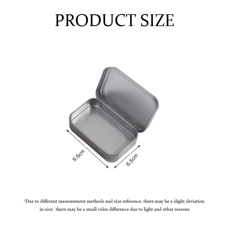 ✨️✨️Springevenstar 95 * 60 * 20mm Kim Loại Thiếc Lật Hộp Bảo Quản Hộp Đựng Cho Đồng Xu Kẹo Chìa Khóa Springevenstar - Ảnh 8