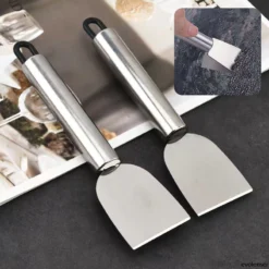 ✨️✨️Xẻng Cạo Vết Bẩn INOX - Vệ Sinh Tủ Lạnh Xoong Nồi , Máy Giặt Đa Năng Thép Không Gỉ - Cạo Đáy Nồi - Mảng Bám Bếp