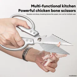 ✨️✨️Kéo Cắt Gà Nhật Không Gỉ Mạnh Mẽ Kéo Thép Cao Cấp Cắt Xương, Cắt Thịt Siêu Bền
