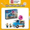 LEGO CITY 60452 Đồ Chơi Lắp Ráp Xe Bánh Donut Di Động (196 chi tiết)