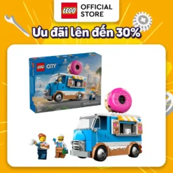 LEGO CITY 60452 Đồ Chơi Lắp Ráp Xe Bánh Donut Di Động (196 chi tiết)
