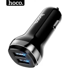 Tẩu sạc ô tô chính hãng HOCO 5V 2.4A 2 cổng usb - Cốc oto có đèn led