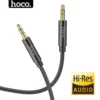 Dây Aux bọc dù Hoco dài 1m 2m Cáp âm thanh 2 đầu 3.5 mm dùng cho loa tai nghe ...vv