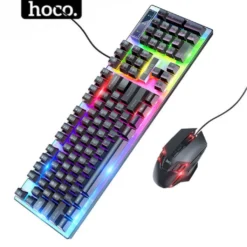 Bộ bàn phím và chuột led RGB chính hãng Hoco gaming siêu bền chơi game cao cấp cho game thủ học tập văn phòng ...