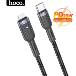 Dây sạc nhanh 20w Hoco dùng cho 14 13 12 11 ... Cáp bọc dù 27w 20w dài 1m 2m 3m 1.2m
