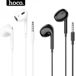 Tai nghe có dây chính hãng HOCO jack 3.5mm có micro đàm thoại, hiệu ứng âm thanh vòm 6d chân thực., nhựa ABS siêu bền.