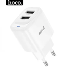 Bộ sạc đa năng 2 cổng sạc usb HOCO chống cháy nổ dùng cho các dòng điện thoại