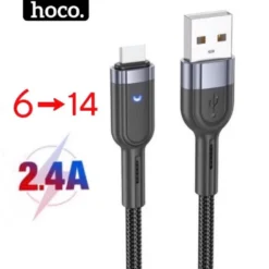 Dây sạc hãng HOCO dùng cho 6 7...12 13 14  Cáp sạc bọc dù dài 1m 1.2m 2m 3m ... hocomall