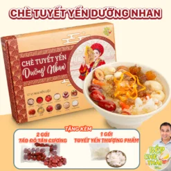 Chè Dưỡng Nhan Thượng Hạng Hương Ngọc Cung Đình (Hộp 600gram) chè tuyết yến dưỡng nhan kèm quà tặng