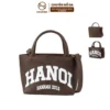 [GIÁ TRI ÂN] _Túi TOTE Basic Hanama nam nữ thời trang cao cấp HN 03 Da Bag Tote Unisex hai màu nâu - đen