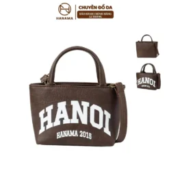 [GIÁ TRI ÂN] _Túi TOTE Basic Hanama nam nữ thời trang cao cấp HN 03 Da Bag Tote Unisex hai màu nâu - đen