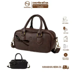 [GIÁ MỞ BÁN _TẶNG CHARM NƠ]_ Túi xách nữ đeo vai thời trang Hanama Hera 31 kèm móc khóa Nơ nhiều ngăn Khóa mạ đồng cao