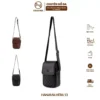 Túi đeo chéo - túi nữ Hera 13 Dòng túi Da PU cao cấp túi đựng điện thoại Hanama hai mầu Nâu - Đen Bag