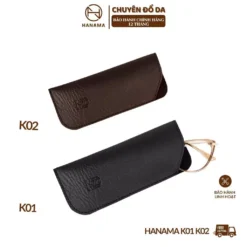 [SALE DAILY _ GIÁ SỐC] Túi đựng kính mắt K01 - K02 thời trang tiện dụng có kẹp chống mất Loại treo kính mắt bằng da PU
