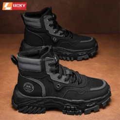 Giày Bốt Nam Martin Thu Đông 251, Giày Nam Phong Cách Retro Anh Quốc - Bảo Hộ Lao Động Cao Cấp, Giày Da Chống Thấm Nước