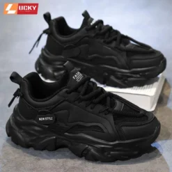 Giày Lucky 1248, Giày Nam Sneaker Thoáng Khí Kiểu Dáng Thời Trang Đế Dày Tăng Chiều Cao