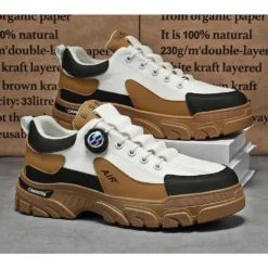 Giày Nam Lucky M287, Giày Nam Sneaker Thiết Kế Khóa Vặn Dây Thông Minh - Kiểu Dáng Thời Trang, Đế Êm Chống Trơn Trượt