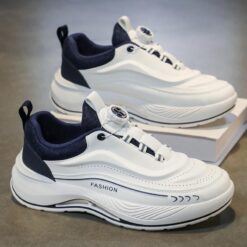 Giày Nam Lucky 1284, Giày Sneaker Nam Thiết Kế Núm Vặn Dây Thông Minh, Kiểu Dáng Thời Trang