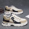 Giày Nam Lucky 1287, Giày Nam Sneaker Thiết Kế Khóa Vặn Dây Thông Minh - Kiểu Dáng Thời Trang, Đế Êm Chống Trơn Trượt