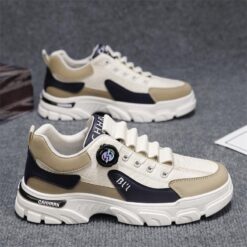 Giày Nam Lucky 1287, Giày Nam Sneaker Thiết Kế Khóa Vặn Dây Thông Minh - Kiểu Dáng Thời Trang, Đế Êm Chống Trơn Trượt